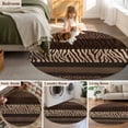 thumbnail image 5 of Round Rugs 8Ft, Animal Print Round Area Rug Washable Indoor Throw Carpet, Abstract Leopard Zebra Skin Texture Brown Large Non Slip Circle Rug for Kids Room RV Home Decor Aesthetic, 5 of 8