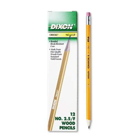 Yellow Barrel Dixon Oriole Pencil Black Lead 12875 # 2.5 Pencil Grade 