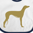 thumbnail image 4 of Inktastic Greyhound Boys or Girls Baby Bib, 4 of 4
