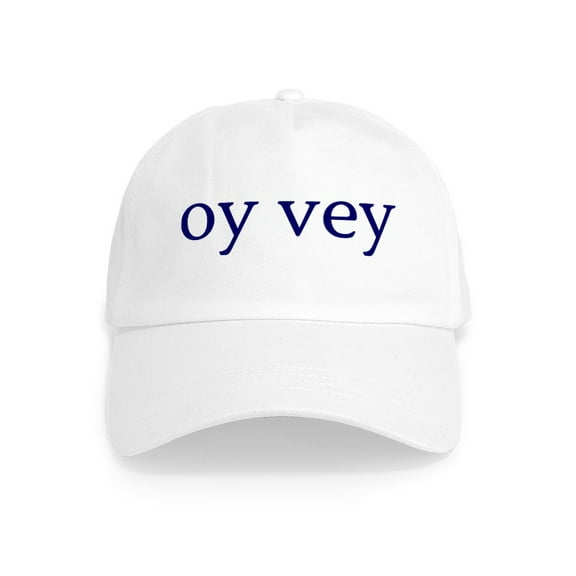CafePress - Oy Vey Cap - Adjustable 100% Brushed Unisex Casual Cotton Baseball Cap, Beige, 1