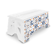 eXpace ES391 Folding Step Stool, 20-Inch Extra Wide Heavy Duty, Non-Slip for Indoor and Outdoor Use, Adults and Kids up to 500lb, Seamless