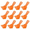 thumbnail image 1 of Unique Bargains 12pcs Inside Corner Trowel 4 Inch Drywall Corner Tool Plastic Corner Knife for Spackling Wallpaper, Orange, 1 of 5