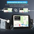 thumbnail image 3 of Radio de Coche de un Solo DIN con Pantalla Táctil de 5 Pulgadas, Estéreo para Coche con CarPlay, Android Auto, Mirror Link, FM, USB, SWC, Cámara de Respaldo, 3 of 5
