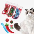 thumbnail image 1 of 8/12 Pack Noël Chat Jouet Bas Cadeaux Ensemble Assorti Jouets Variété Pack Chaton Jeu Interactif, 1 of 4
