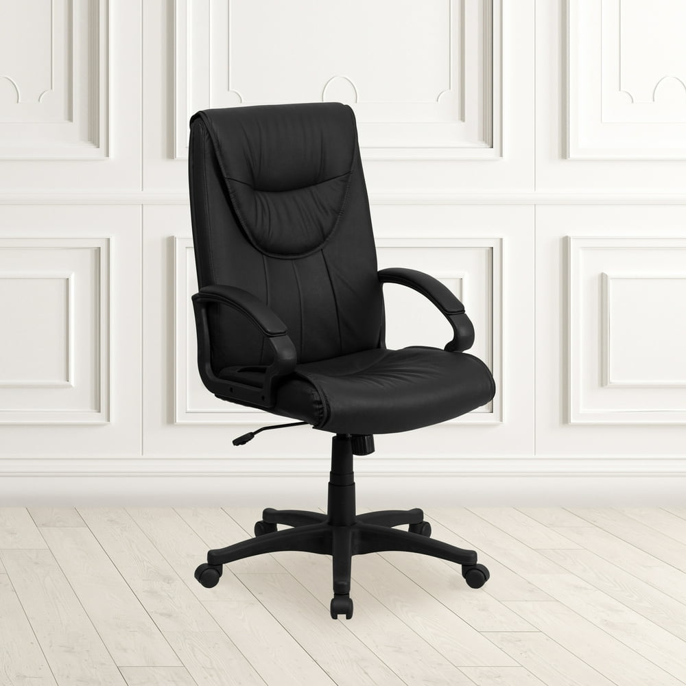Flash Furniture High Back Black Leather Executive Swivel Office Chair