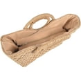 thumbnail image 4 of YOUI-GIFTS Hand-woven Straw Bag Women Summer Beach Handbag Purse Retro Rattan Tote Clutch Travel Bag with Wood Round Top Handle, 4 of 7