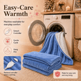 thumbnail image 6 of PYROEPLEEA Heated Electric Blanket Twin 62 x 84 in, Flannel Sherpa, 6 Heat Settings, 1-12 Hour Auto Off, Machine Washable for Bed or Couch-Dusty Blue, 6 of 8