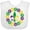 AA-White, variant on Inktastic Mardi Gras Beads and Fleur De Lis Boys or Girls Baby Bib