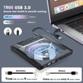 thumbnail image 3 of Unidad externa de CD DVD ROOFULL B21-Y USB 3.0 y USB-C, 3 of 7
