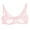 Pink, variant on Luxalzxs Sexy Lace Bra for Women Demi Sheer Mesh See Through Breathable Bowknot Wireless Embroidered Bras no Underwire Push up Bralettes