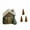 colorful, variant on Log Cabin Incense Burner with Smoking Chimney, Log Cabin Snowy Winter Incense Cone Burner, Christmas Chimney Cottage Incenses Burners, Resin Home Incenses Cone Burners with 3 Incensess Cones