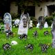 thumbnail image 3 of Decoraciones de escenas al aire libre, decoración del hogar, decoración de habitaciones, decoración de paredes Halloween que brilla en la oscuridad Patio al aire libre Gatos esqueleto Decoración navid, 3 of 9