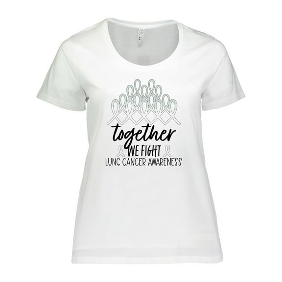 Inktastic Together, We Fight Lung Cancer Awareness Women's Plus Size T-Shirt
