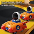 thumbnail image 4 of DEBGFS Jouets de Voiture à Pression et à Emporter pour Tout-Petits, Ensemble de Jouets de Voiture à Friction et Inertie, Voitures à Rétrofriction, Thème Spatial, Ensemble de Jouets de Voiture à Pousser pour Tout-Petits, Fusée Spatiale avec Astronautes, orange, Taille Unique, 4 of 8