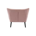thumbnail image 5 of ARCTICSCORPION High Back Accent Chair, Comfortable Loveseat with Fabric Padded Seat, Modern High Back Rest Arm Sofa, Armchair with Wooden Legs for Living Room or Bedroom, Pink, 5 of 7