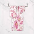 thumbnail image 5 of Coolnut Pink Flowers Bath Towel Set of 3, Highly Absorbent & Soft Bathroom Towels Set Quick Dry Towels Set for Bathroom Spa Beach (1 Bath Towels, 1 Hand Towel, 1 Washcloth) Washcloth Gift, 5 of 7