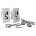 thumbnail image 1 of QVS PC/VGA & Composite Video with Stereo Audio CAT5e Wallplate 30-Meter Extender Kit, 1 of 1