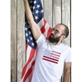 thumbnail image 2 of Land Of The Free Banner T-Shirt Men -Image by Shutterstock, Male 5X-Large, 2 of 4