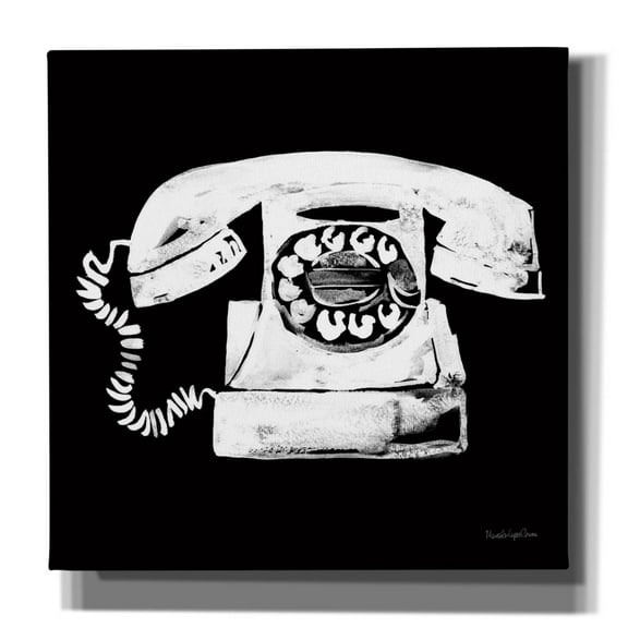 Epic Graffiti 'Call Me'  by Mercedes Lopez Charro Canvas Wall Art, 37" x 37"