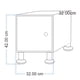 thumbnail image 4 of Buro Recamara Mueble Moderno Envio Ensamblado Chocolate, 4 of 4