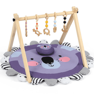 4pcs Wooden Play Arch For Babies, Baby Gym Toys, Baby Teether Hangi