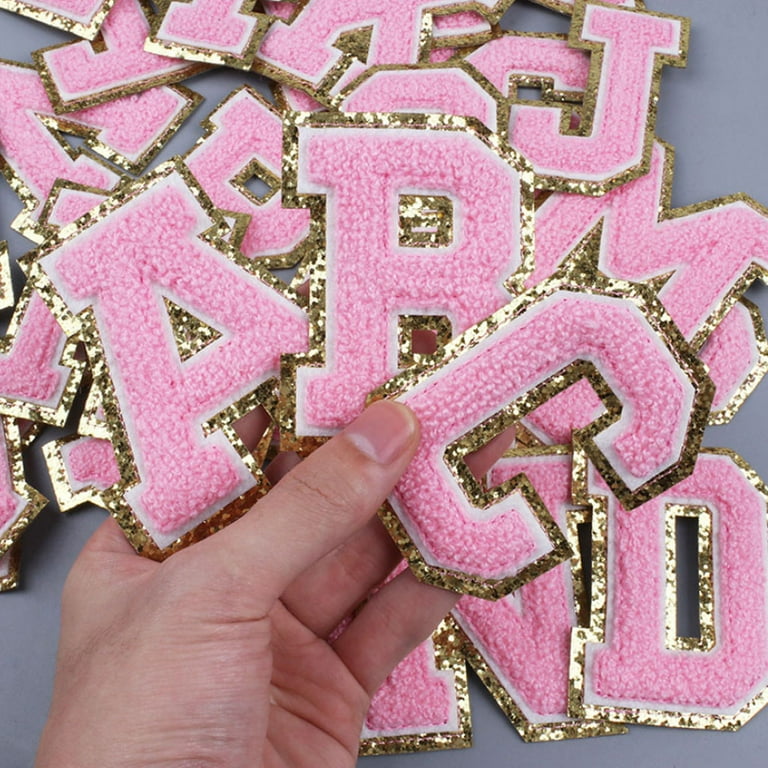 Pink Rhinestone Letter Stickers, Art & Craft, Brand New