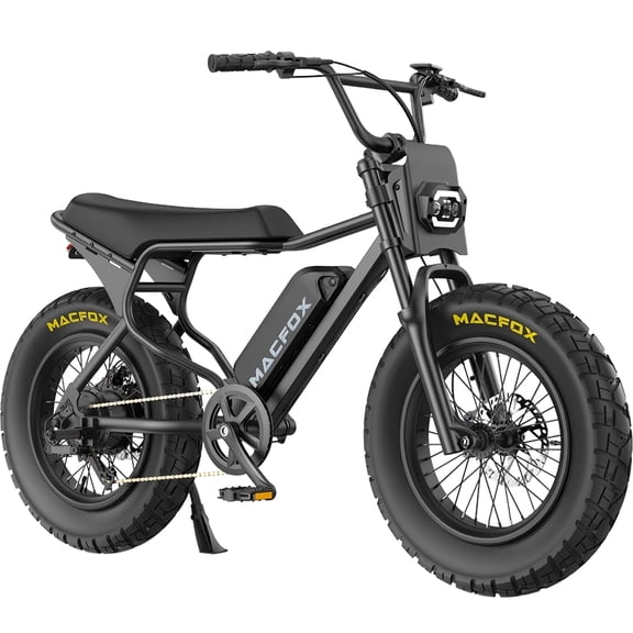 MACFOX X7 Electric Bike for Adults, Upgraded 20x5.0 Rear Fat Tire for School/City/Town Commuting, 750W E Bike with Hydraulic Brakes, 48V 13Ah Removable Battery 30 Mile Range