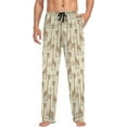 thumbnail image 4 of FREEAMG Cute Giraffe Pajama Pants for Men, Men's Separate Bottoms, Comfortable Lounge Pants for Men（853）, 4 of 7