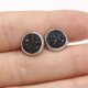 thumbnail image 4 of Minnieouse Pendientes Auriculares 8MM Acero inoxidable Ronda Stud Regalos Cabujones Moda brillante Cúpula Piedra Grano Encanto Favores de fiesta Type1 NO1, 4 of 6