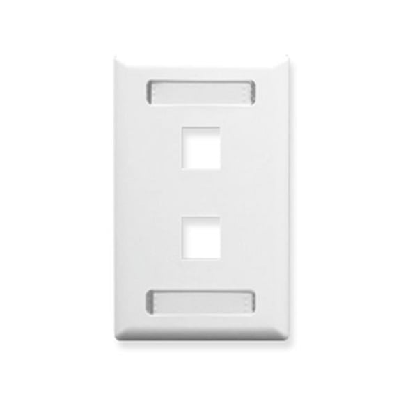 ICC Icc FACEPLATE ID 1-GANG 2-PORT