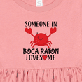 thumbnail image 4 of Inktastic Someone in Boca Raton Loves Me Girls Baby Dress, 4 of 5
