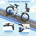 thumbnail image 4 of Costway 16" Kid's Bike with Removable Training Wheels & Basket for 4-7 Years Old White, 4 of 9