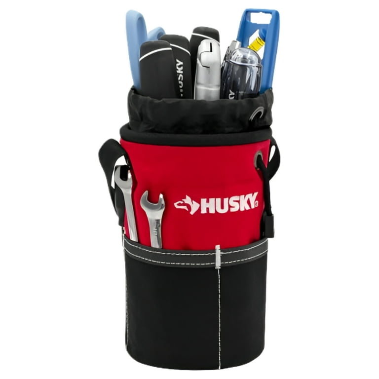 5 in. Utility Sack Water-Resistant Tool Bag with 10 total pockets and drawstring top 5 in. Utility Sack Water-Resistant Tool Bag with 10 total pockets and drawstring top