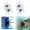 4 Blue, variant on 4Pc Dice Bait, Fuzzy Baits for Bass Fishing, Floating TPR Swimbait with Reflective Stars,Tentacle Creature Lure, Sea Urchin Bait Soft Plastic Baits, Wacky/Neko Rig and Finesse, Slow Sinking