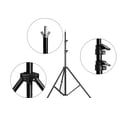 thumbnail image 3 of 6.56ft x 6.56ft/ 2 x 2m Adjustable Background Support Stand Photo Backdrop Crossbar Kit with Carrying bag, 3 of 7