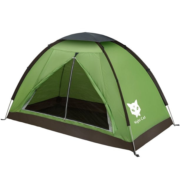 2-Person Backpacking Tent- Waterproof Floor & Rain Fly, Taped 