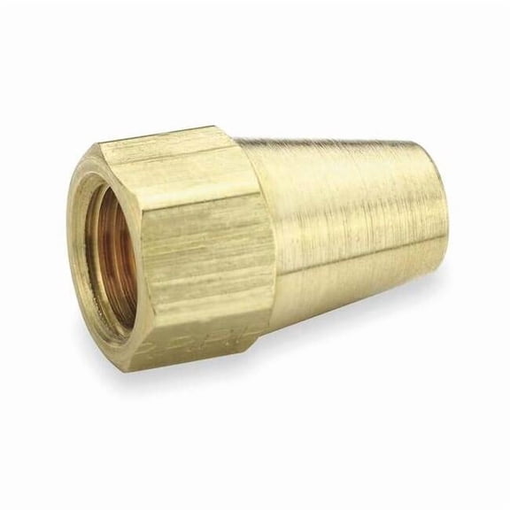 Parker Long Nut,45deg,Brass,Tube,5/16 In.,PK10 41FL-5