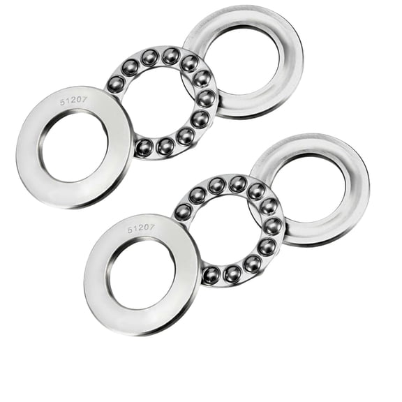 DEEG 2 PCS 51207 Thrust Ball Bearings 35X62X18MM Steel Single Row Rollings Ball Bearings for Oven Turntable Jack Pump Automobiles Machine Tools…