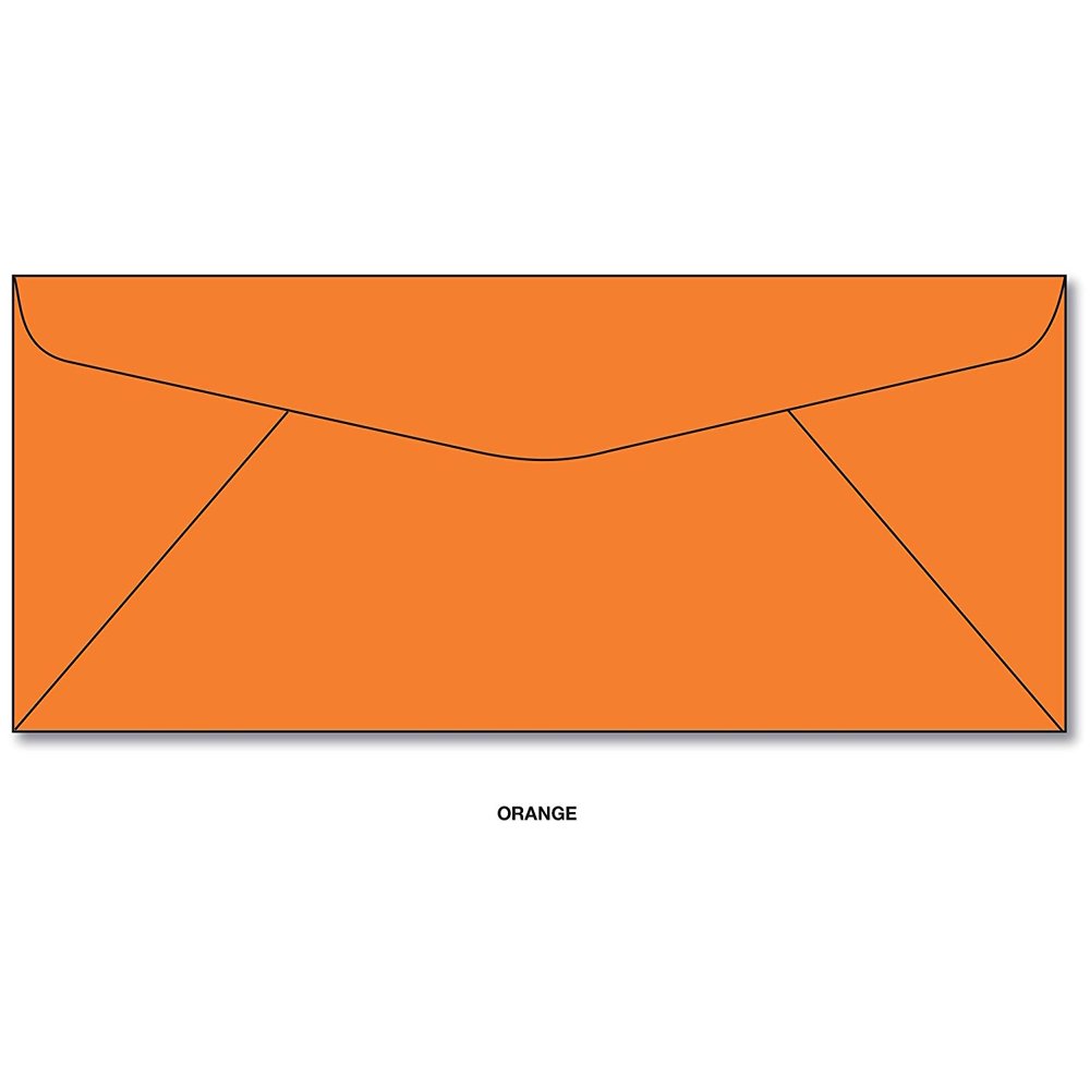 Orange 10 Business Envelopes 100 Envelopes