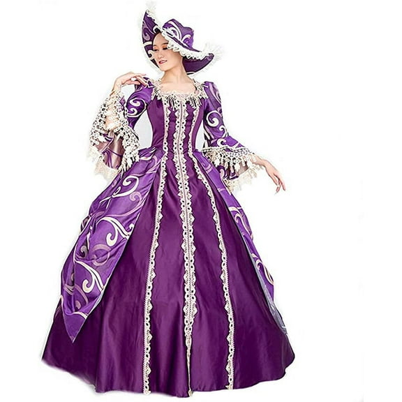 KEMAO Rococo Baroque Marie Antoinette Dresses 18th Century Renaissance Costumes Historical Period Dress Ball Gown