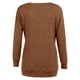 thumbnail image 3 of ICHUANYI Liquidación Camisetas De Gran Tamaño Camisas para Mujer Sudaderas De Entrenamiento Sólidas Camisa Básica Informal De Manga Larga Tops Clásicos con Cuello En V ICHUANYI WER2023082204453, 3 of 5