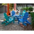 thumbnail image 2 of POLYWOOD Classic Folding Adirondack 5-Piece Conversation Group in Navy, 2 of 4