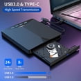 thumbnail image 3 of Lecteur de Lecteur de DVD Externe USB Type-c, Grand Compatibilité, 3 of 6