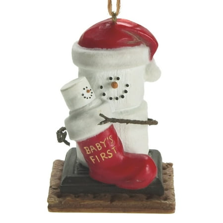 - Santa Hat Smores Baby First Christmas Holiday Ornament