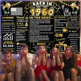 thumbnail image 6 of 6x4Ft Back In 1960 Gold and Black 65th Birthday Decorations Happy 65th Birthday Banner Vintage Birthday 65 Years Ago Theme Backdrop Decor 65th Gifts for Man and Woman 65th Birthday Party Supplies, 6 of 6