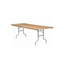 96" x 40" Heavy Duty Folding Table - Rectangle Plywood by Chivari
