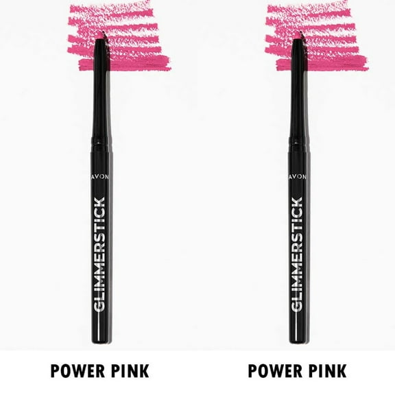 Avon Glimmersticks Retractable Lip Liner / POWER PINK / SET OF 2
