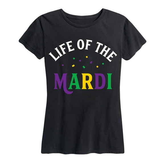 Instant Message - Life Of The Mardiouisiana Mardis Gras Drinking - Women's Short Sleeve Graphic T-Shirt