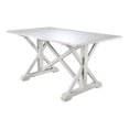thumbnail image 1 of Table à Manger Style Ferme en Blanc, 1 of 10