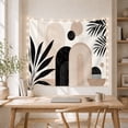 thumbnail image 5 of Overlapping Arches and Palm Leaves on White, Serene Minimalist for Modern Decor Enthusiasts, Geometric Wall Art, Housewarming Gift Tapestry Wall Hanging for Bedroom and Living Room, 5 of 7